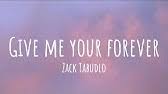 Give me your Forever by Zack Tabudlo (lyrics)